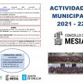 DÍPTICO  ACTIVIDADES MUNICIPAIS CONCELLO DE MESIA 2021 - 2022