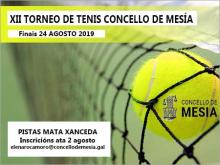 TORNEO TENIS CONCELLO DE MESIA 2019